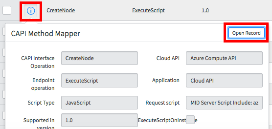 O mapeador de método CreateNode