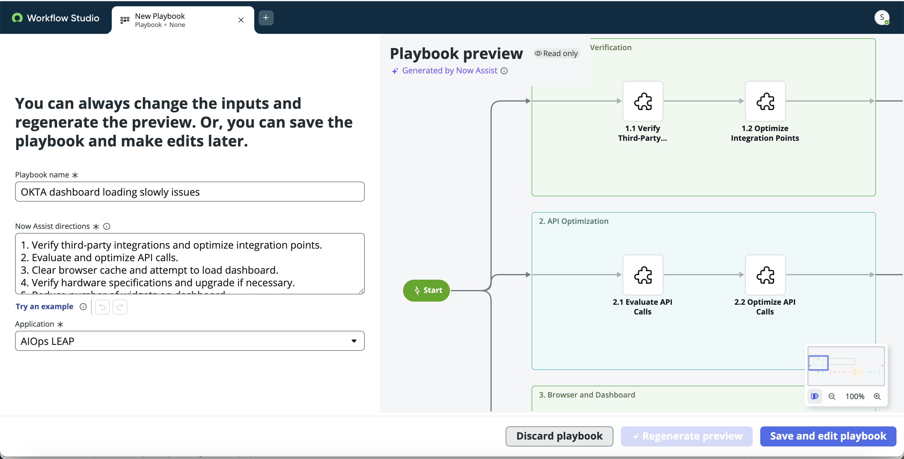 Playbook DO LEAP no Workflow Studio