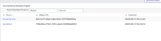 Provedor de configuração do Azure DevOps para projeto DevOps.