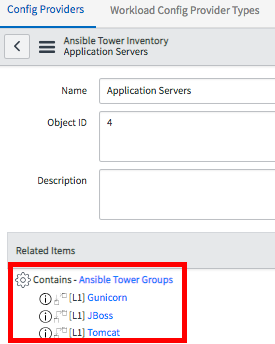 Ansible Tower em um inventário