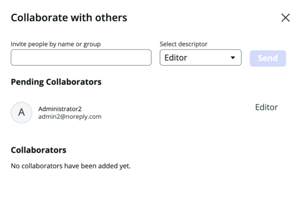 View pending and approved collaborators for an app