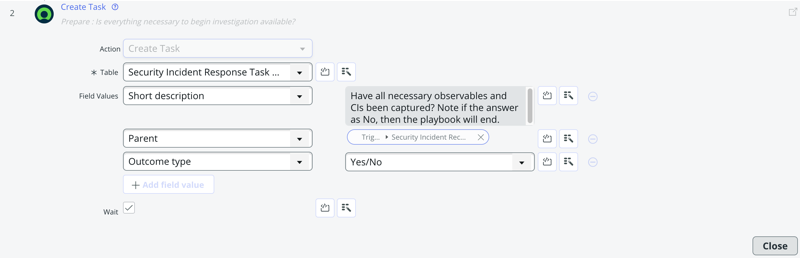 Automated malware playbook flow: step 2