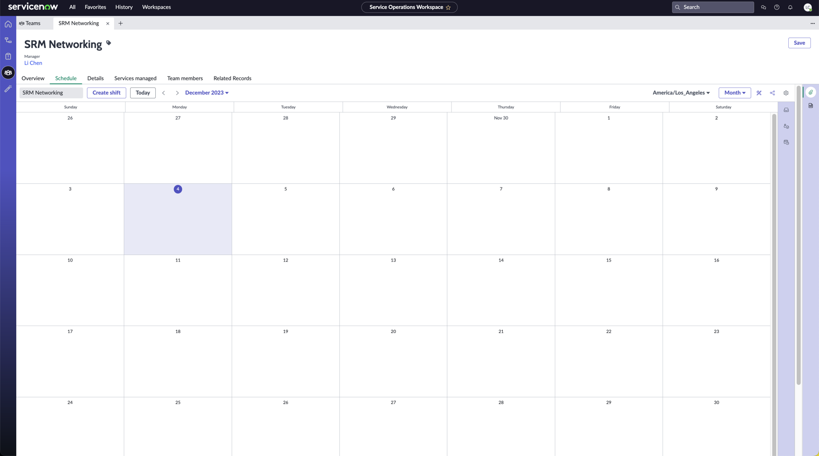 Schedule tab displays a calendar and multiple options. The following lists outline those options.