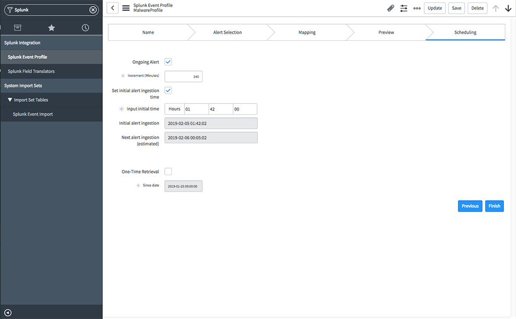 Página de programação com calendário exibido.