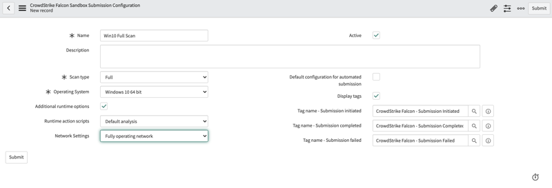 Configure o secaixa de envio.