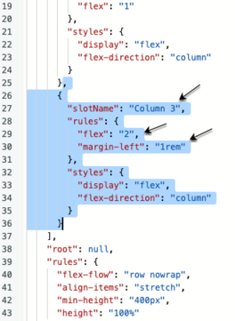 CSS コードを貼り付けます。