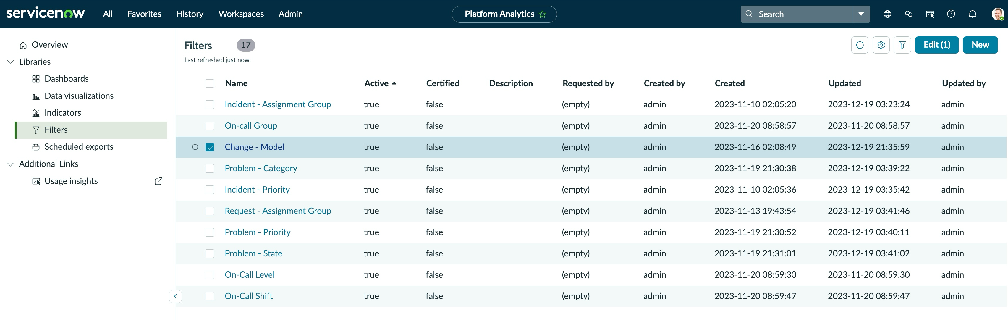 Platform Analytics Filters library