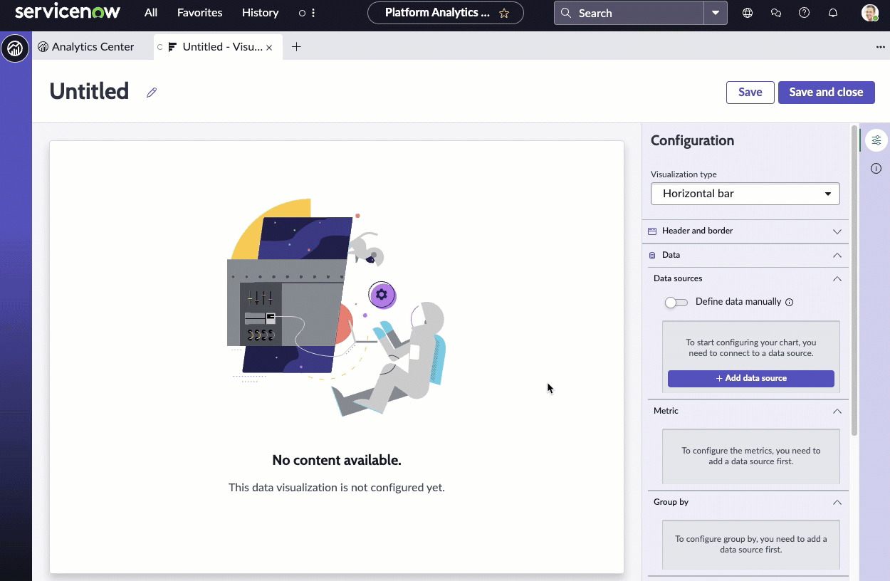 Animation showing selection of data source, application of filter and result