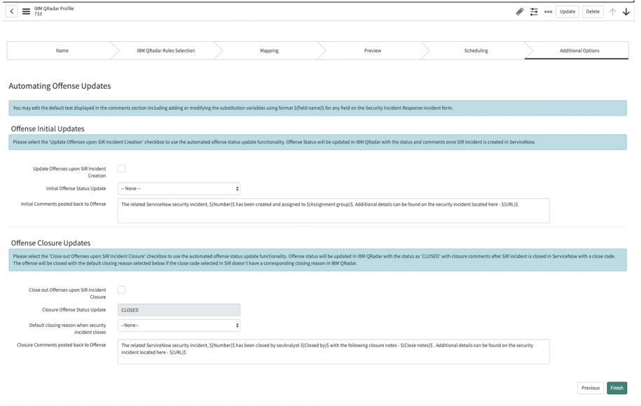 IBM QRadar : créer un profil : automatiser l’infraction