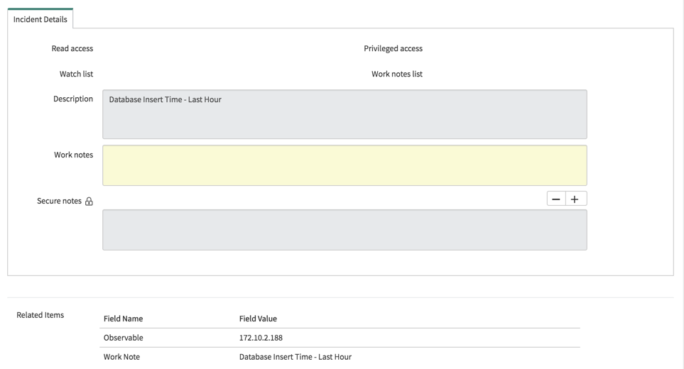 ArcSight ESM : créer un profil : prévisualiser l’incident