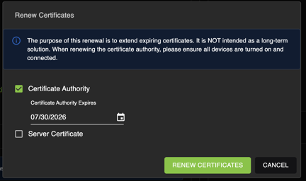 Certificate Authority Expires