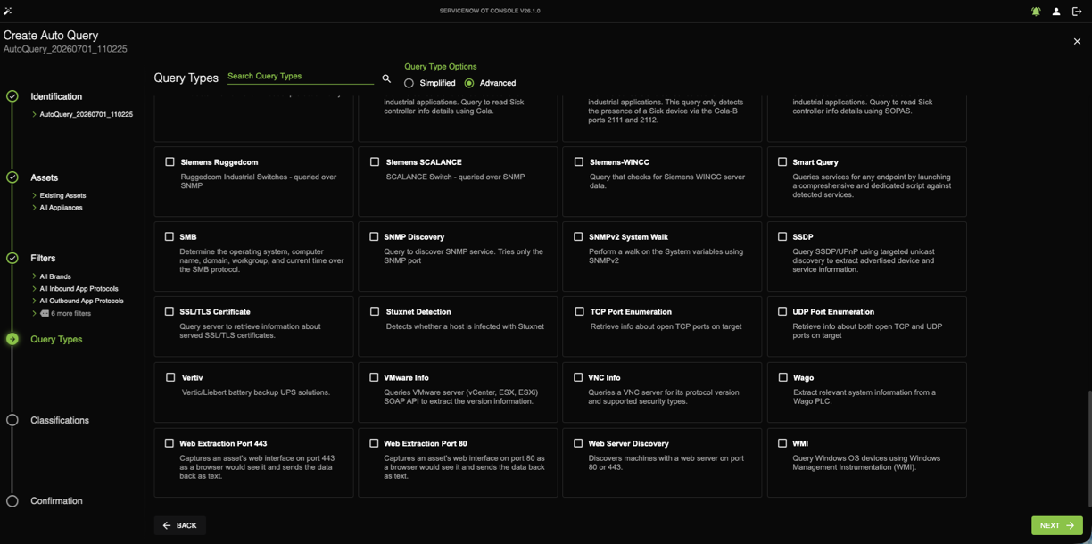 Advanced Auto Query types