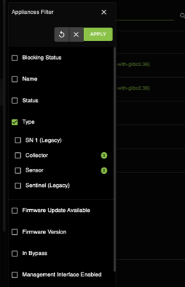 Search menu