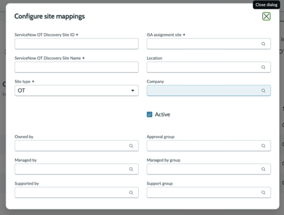 Configure site mappings