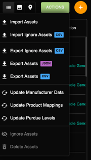 Action menu