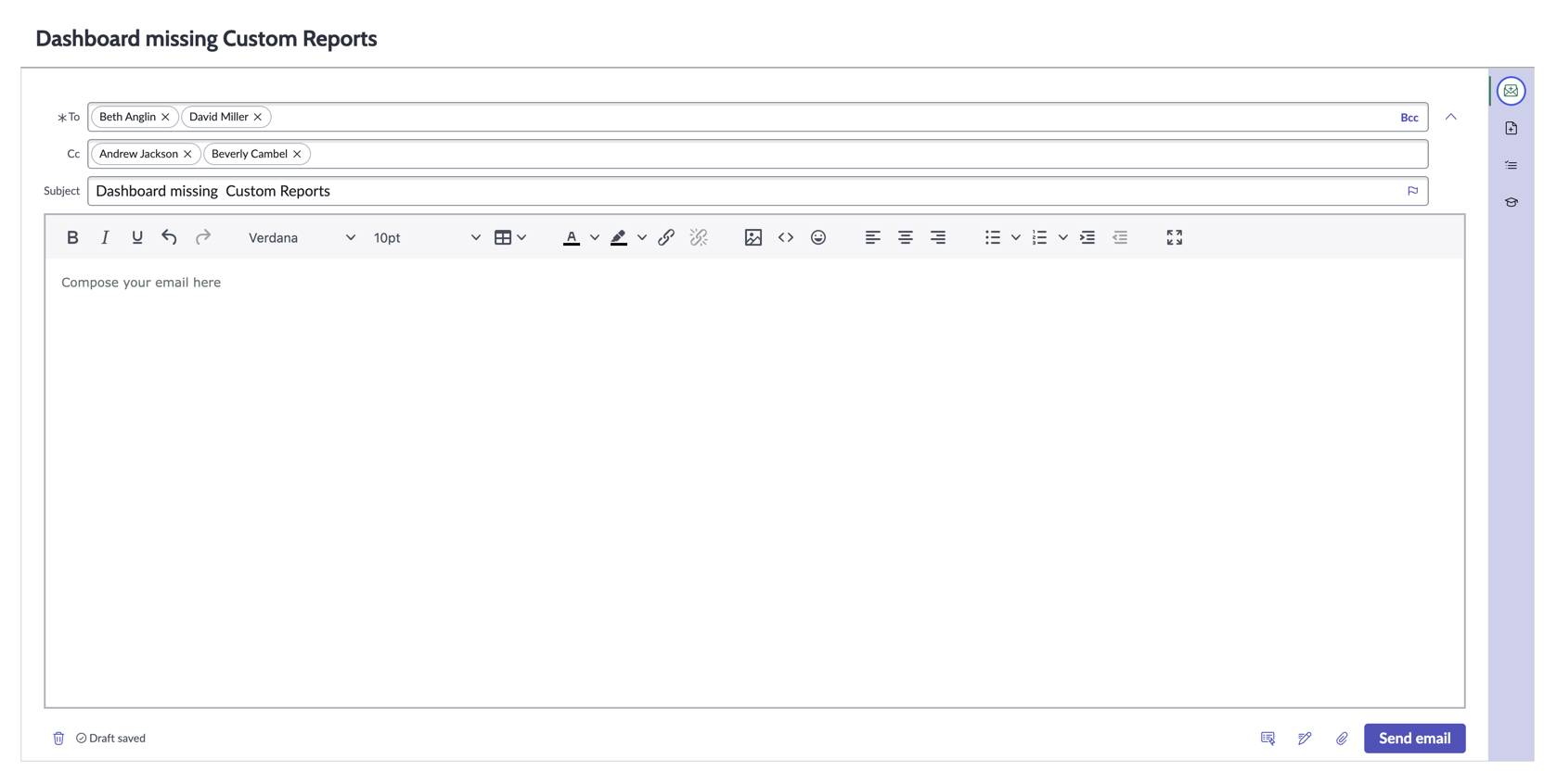 Full email composer