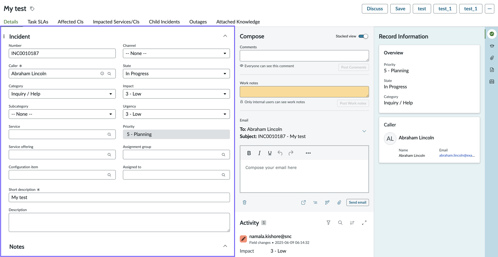 Form on a Configurable Workspace record