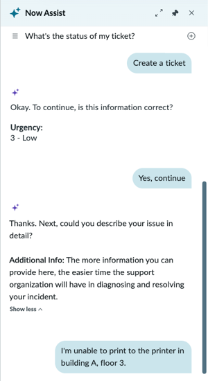 Agentic process beginning with the Figuring out next steps text and End flow icon availability.