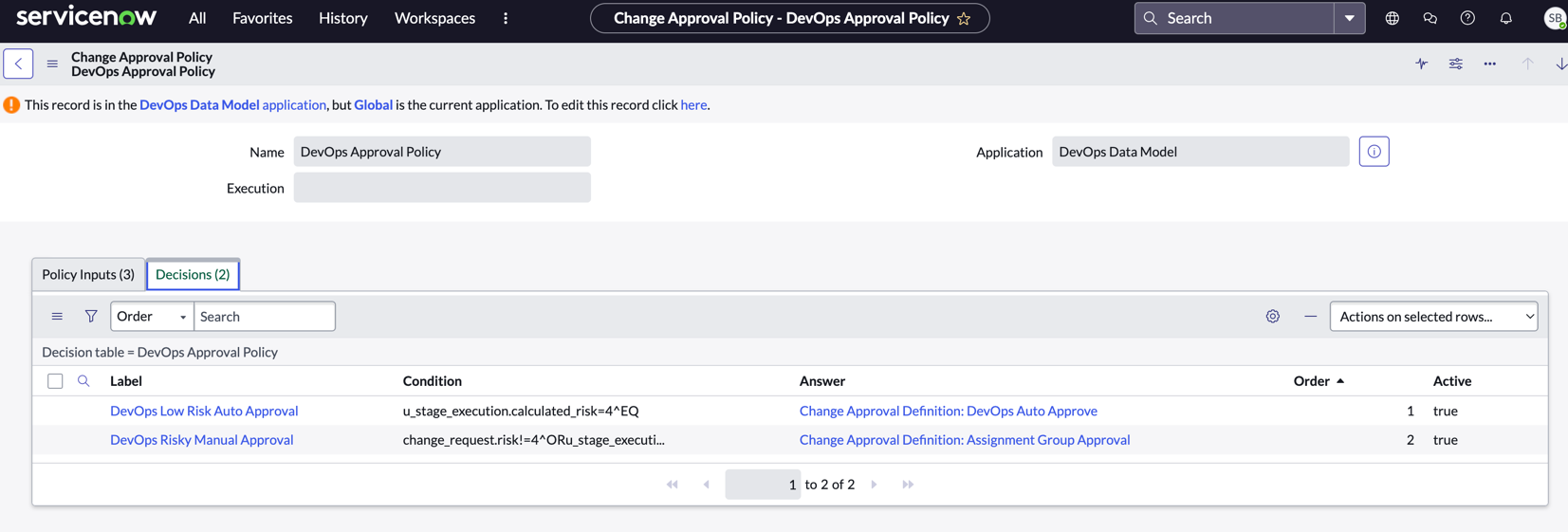 DevOps Approval Policy