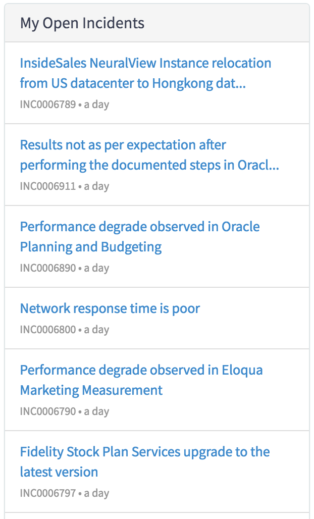 Simple List widget