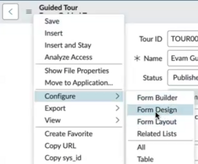 Select form design.