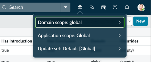 Domain picker