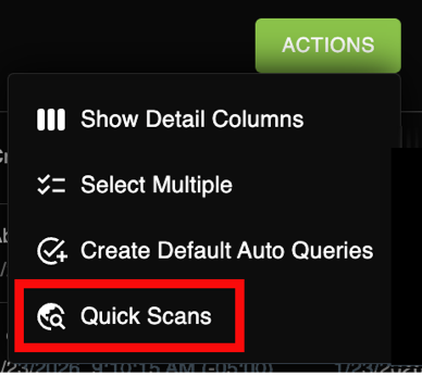Quick Scans