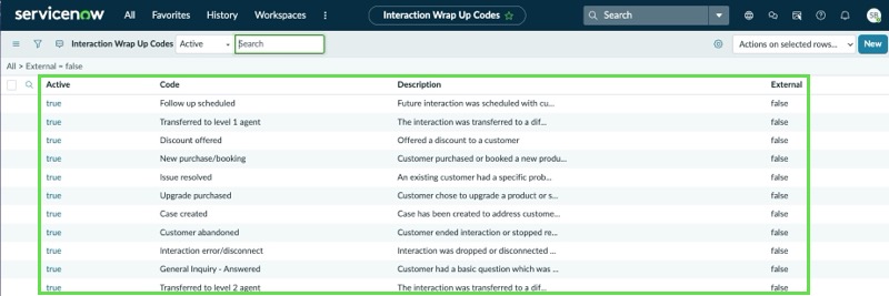 Create Wrap Up Codes with detailed description