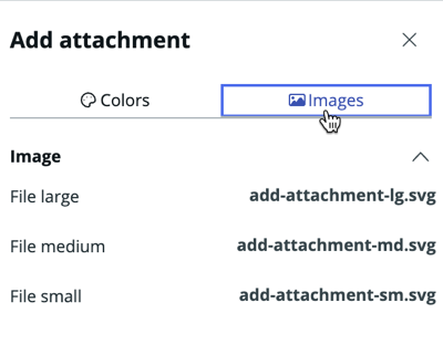 Property panel with Images tab selected.