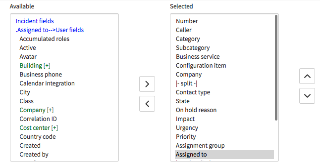 Lists of fields