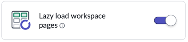 Lazy load workspace pages.