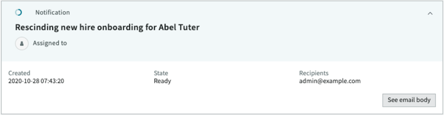 HR 플레이북 이메일 알림