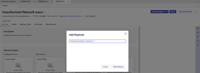 Add playbook