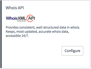 A description of the app and the button used to initiate the configuration.