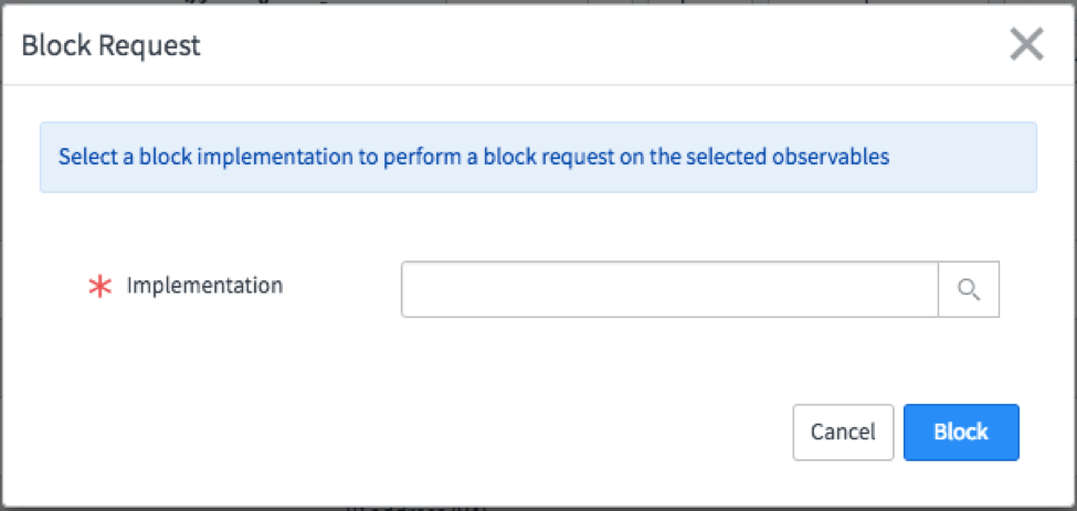 Blockanforderungsimplementierung