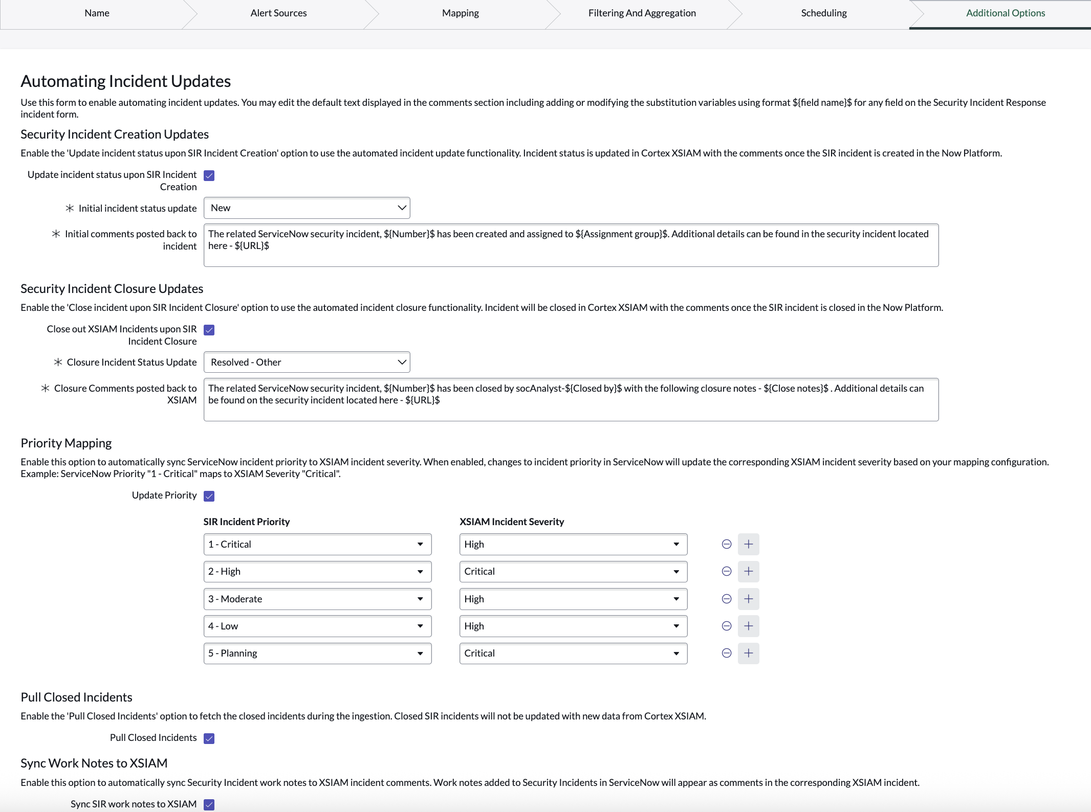 Automate incident updates and closures