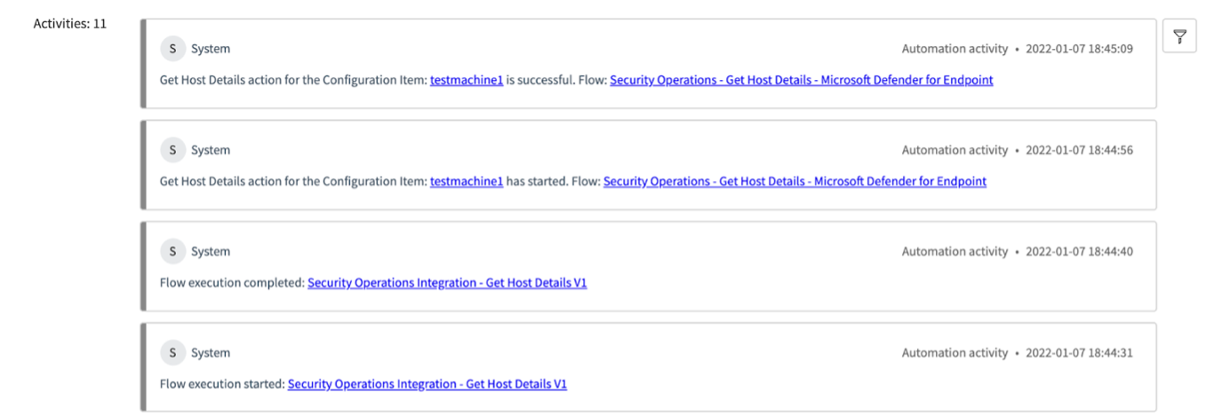 Validate the work notes and activities