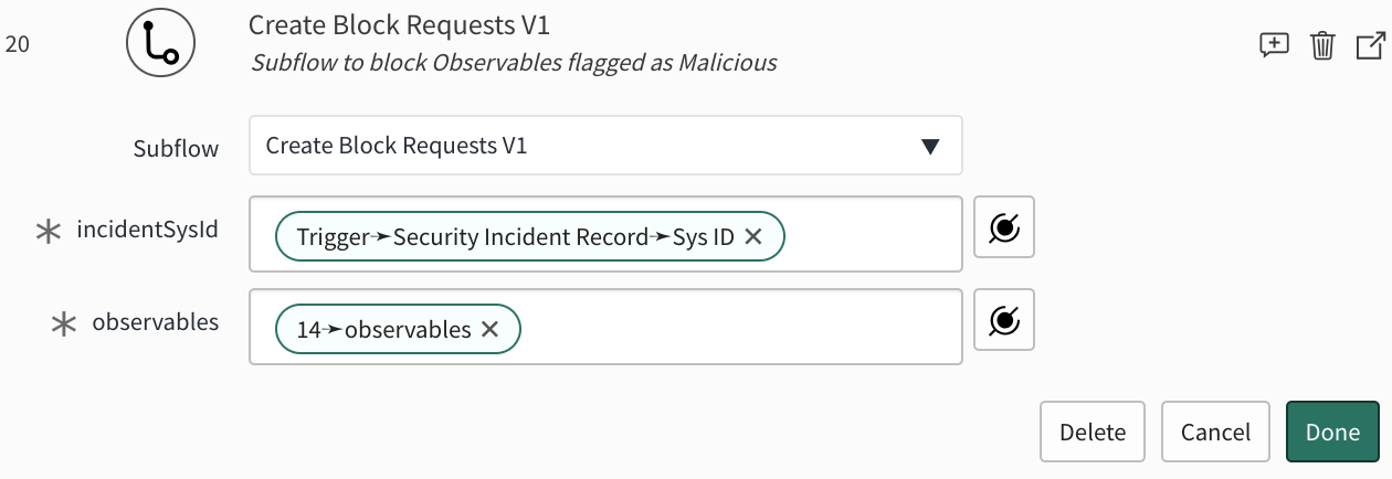 Automated phishing playbook flow: step 20
