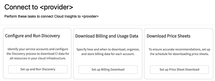 Home page after you set up a provider and assign insights_owner
