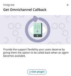 Select the Get Omnichannel Callback tile to