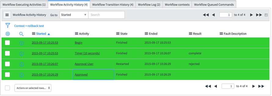 Chemin d’accès de mise en surbrillance du workflow