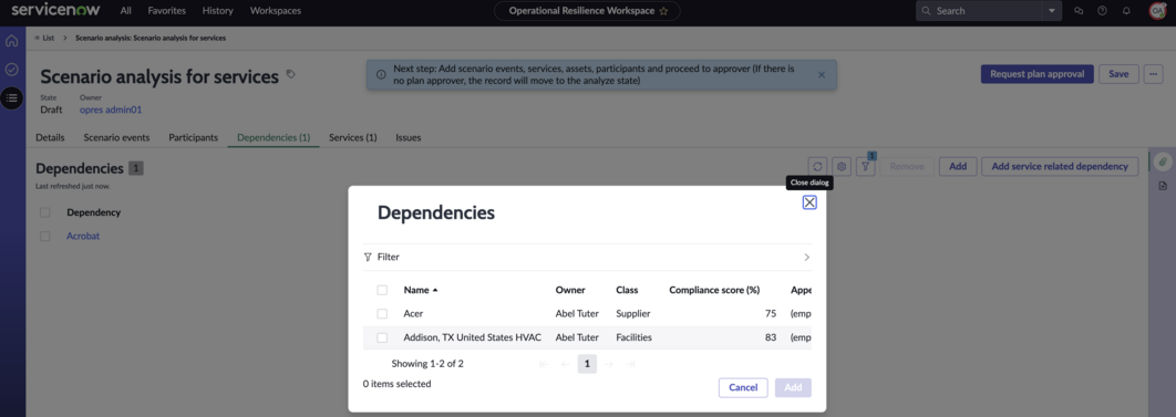 Add service related dependency.