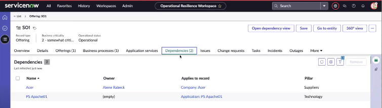 Dependencies for SO.