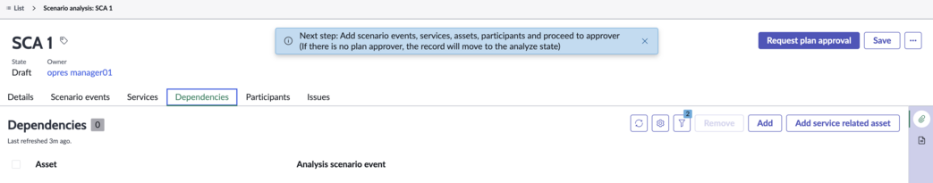 Dependencies tab.