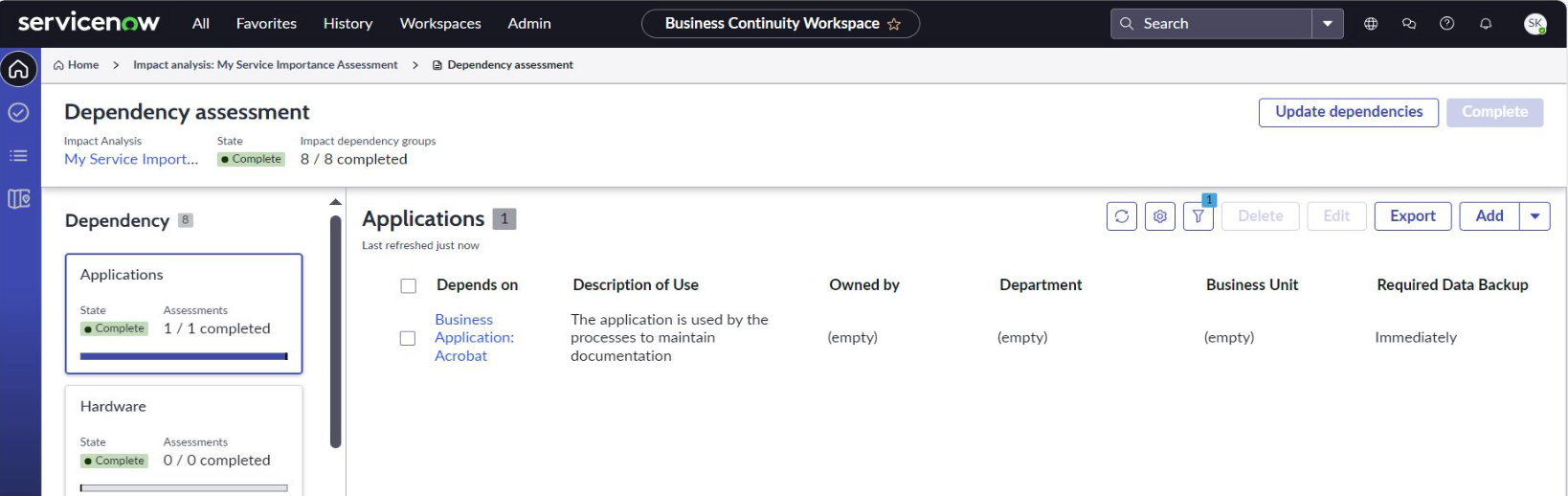Track data specific to the dependency types-1.