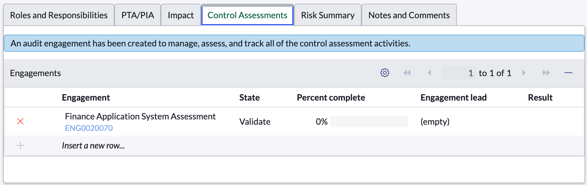 Control Assessments