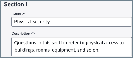 Adding a new section.