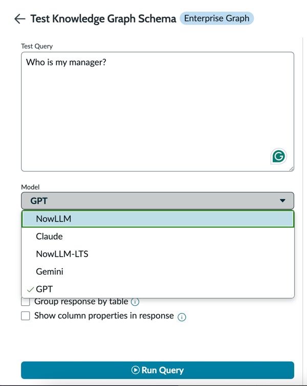 Select LLM Model