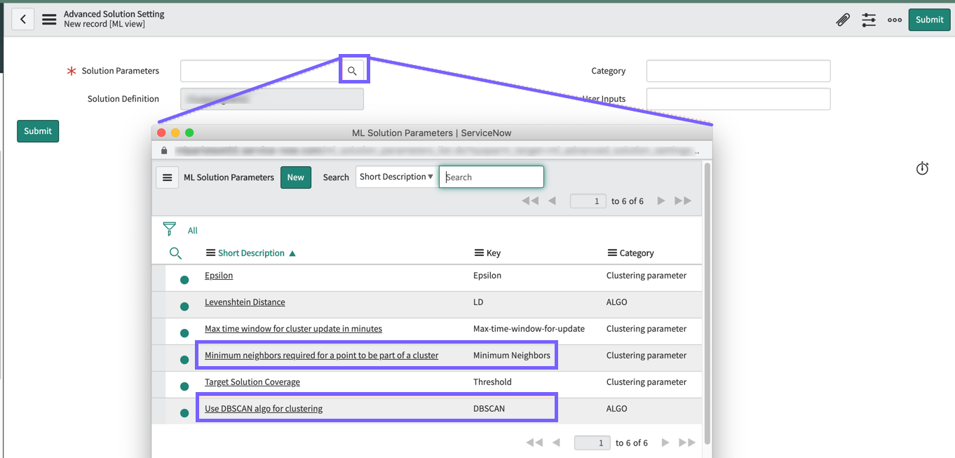 The two remaining solution parameters you need to add to your clustering solution. These two final parameters enable the Connect Component feature.