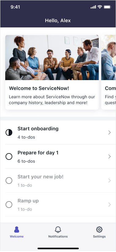 Application Mobile Onboarding